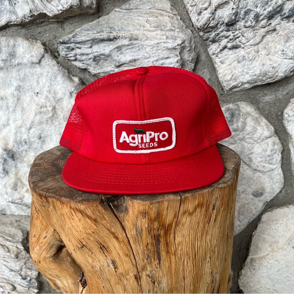 Vintage Agripro Seeds Mesh Trucker Hat with Patch